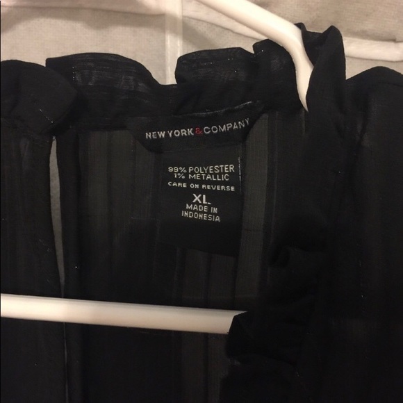 Black Sheer Blouse - Picture 3 of 3